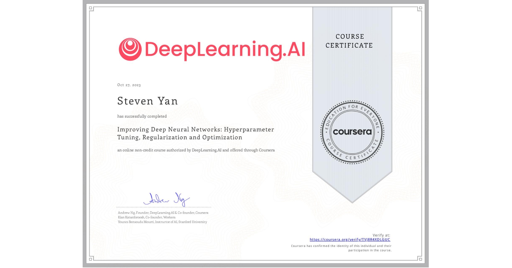 Course 3: Structuring Machine Learning Projects
